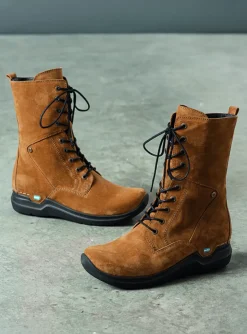 Zigzag - cognac suede
