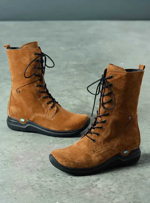 Zigzag - cognac suede